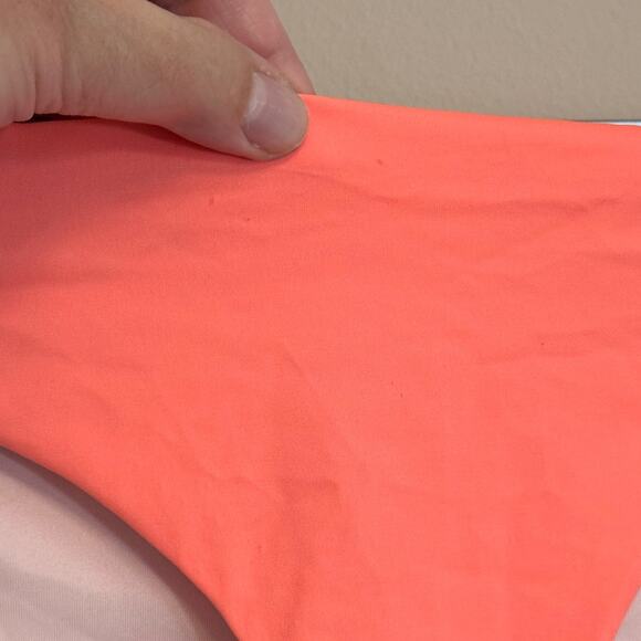 Victoria's Secret Pink Bikini Bottom Swimwear S Coloblock Beach Pool Resortwear - Picture 4 of 5